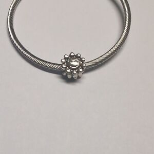 Smiley Face Flower Charm for Pandora‎ Style Bracelet